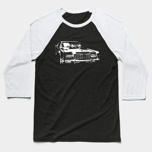 Lincoln Continental 1970s American classic car monoblock white Baseball T-Shirt